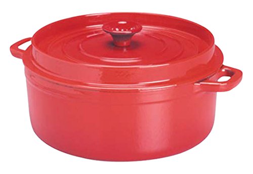 Invicta 30218 slow-cooker Guss emailliert Cocotte rund 18 cm rot