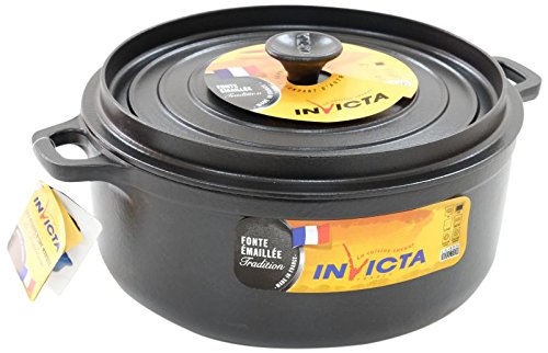 INVICTA – TAUPE COCOTTE MIJOTEUSE OVALE 35 CM – INVICTA – FDS-000368, schwarz, 6.3L